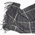 Wool Mixed Check Pattern Scarf for Man